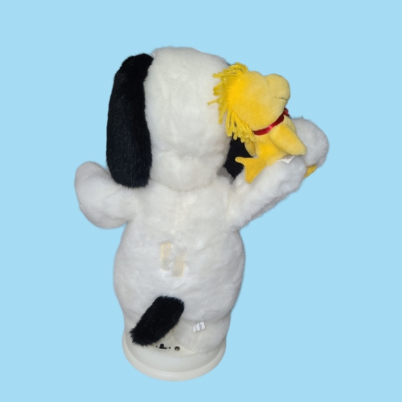 VINTAGE SANTAS BEST PEANUTS SNOOPY AND WOODSTOCK 1997 ANIMATED PLUSH 17IN - Picture 5 of 14